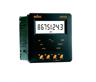 EM368-C - Đồng hồ đo: Pf, kWh, kVArh, kVAh, kW & kVAr